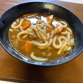 簡単！カレーの残りでカレーうどん